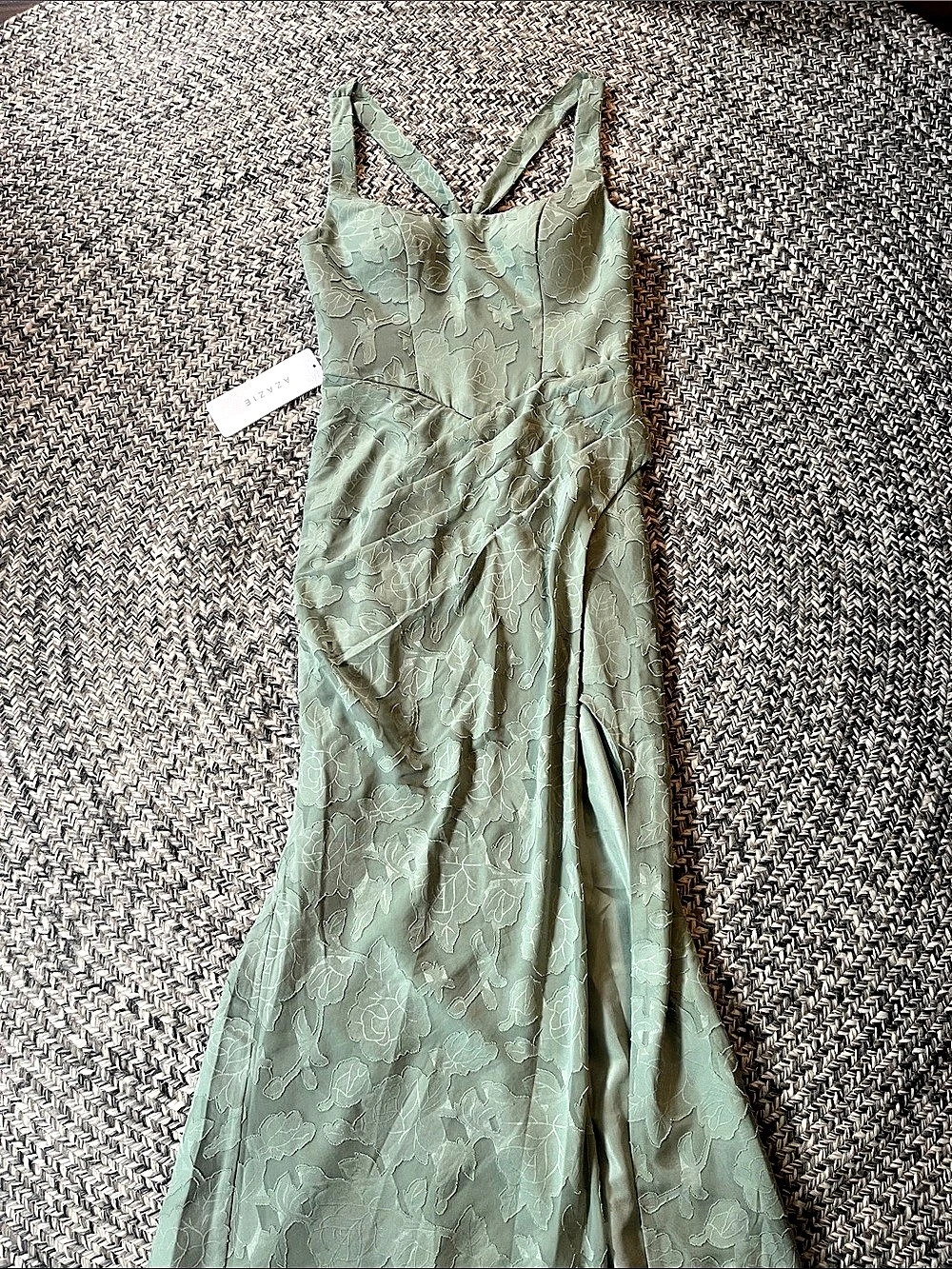 AZAZIE Mero Bridesmaid Dress in Matcha